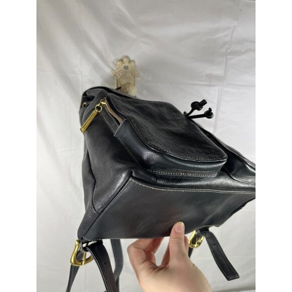 GIANI BERNINI Black Leather Backpack - Picture 16 of 16